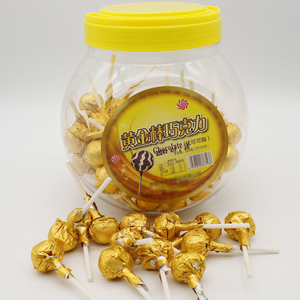 卸売 イード用複合チョコレートビスケットミックス ハラールスナック カスタムプライベートラベル ゴールデンチョコレートロリポップボックス ハードキャンディ - Product Image 1