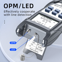 Compteur de puissance optique intégré avec source de lumière rouge, testeur d'atténuation de fibre optique 50 km, modèle haute précision