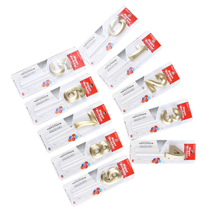 Célébration de Festival enfants adulte décoration de fête créative 3D or numérique Number0-9 gâteau bougies d'anniversaire - Product Image 1