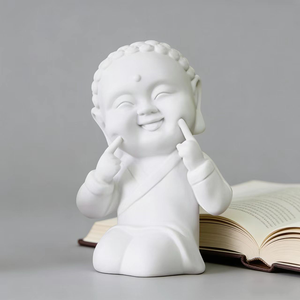 手作りエコフレンドリー樹脂仏像工芸品 東南アジア仏教 ホームテーブルトップデコレーション カスタム小型置物コレクタブル - Product Image 2