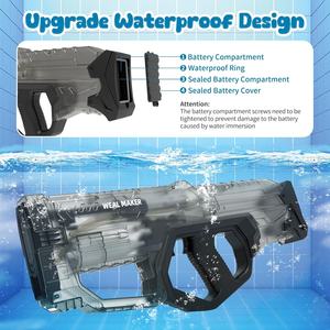Elektrische Waterpistool Automatische Kid Waterpistool Speelgoed Waterdicht 33ft Schietbaan Batterij Aangedreven Spuitpistool - Product Image 5
