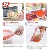 Sans BPA rond carré Rectangle clair cuisine micro-ondes coffre-fort hermétique en plastique récipient alimentaire boîte de stockage des aliments boîte ensemble