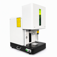 Machine de découpe au laser CNC 50W pour bijoux et marquage au laser à fibres, compatible avec les formats DXF/LAS
