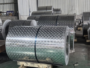 Plaque de <span class=keywords><strong>tôle</strong></span> d'aluminium à cinq barres, motif pied-de-poule 3003 1050, pour plateau de camion, boîte à outils de remorque, matériaux les plus vendus - Product Image 4