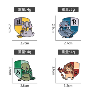 卸売漫画魔法学校猫魔法ポーションハリーポッターエナメルラペルピンコスプレギフト映画メタルバッジ - Product Image 5