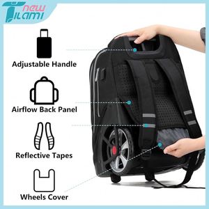 BSCI Personalized 18-4inch <b>Wheeled</b> Rolling Backpack for Work, Laptop, <b>Travel</b>, Trolley <b>Bag</b>, or School Backpack - Product Image 2