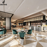Ensembles de meubles modernes pour hôtels et restaurants, meubles personnalisés pour cafés et salles à manger, ensemble complet de tables et de chaises