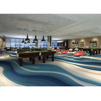Billiard Room Carpet Anti Slip High Quality Durable Carpet Rug Wall to Wall Flower Pattern Area Rugs