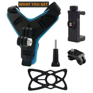 5 en 1 Kits <span class=keywords><strong>casque</strong></span> de moto support de menton rotatif sangle de téléphone portable <span class=keywords><strong>pour</strong></span> GoPro Hero 13 12 11 10 9 8 7 <span class=keywords><strong>6</strong></span> 5 4 3 - Product Image 1