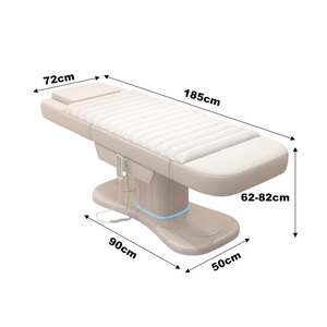 Moderna Camilla de Masaje Eléctrica de 3 Motores para Pestañas y Tratamientos Faciales, Cama Cosmética para Salón de Belleza, Camilla de Lujo para Spa y Masajes, Cama para Pestañas - Product Image 6