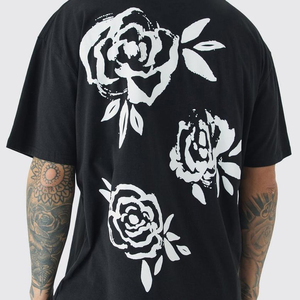T-shirt pour homme de haute qualité 100% coton, coupe classique, couleur unie, tissu lourd 220g, anti-rétrécissement - Product Image 3