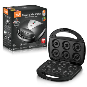 RAF 6 Holes Uniform Heat Domestic Use Multifunctional Mini Donut Maker Multi-Functional Cake Automatic <b>Machine</b> Donut Maker Machi - Product Image 1