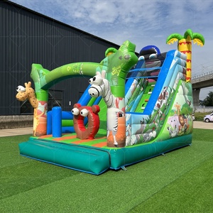 Giá bán buôn tùy chỉnh nhảy lâu đài Inflatable <span class=keywords><strong>Bouncer</strong></span> lâu đài trượt nước với hồ bơi cho trẻ em vui vẻ trong sân chơi ngoài trời - Product Image 1