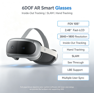 โซลูชันการบูรณาการฮาร์ดแวร์และซอฟต์แวร์ <span class=keywords><strong>VR</strong></span>/<span class=keywords><strong>AR</strong></span>/<span class=keywords><strong>MR</strong></span> แบบกำหนดเอง ชุดหูฟัง <span class=keywords><strong>MR</strong></span> 6DOF พร้อมระบบควบคุมด้วยท่าทางมือและ SLAM - Product Image 1