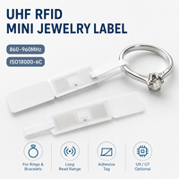 Etiqueta RFID UHF para Joyería 860-960MHz UCODE9, Mini Etiqueta Imprimible Anti-Robo para Gestión de Inventario en Joyerías y Seguimiento de Ventas