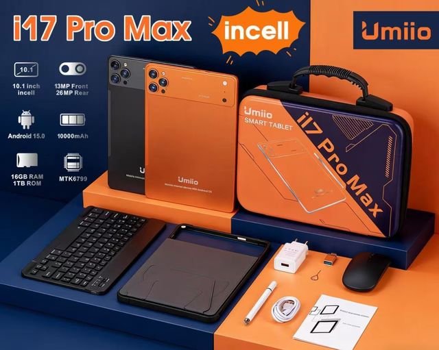 2026 New PG8 I17 Pro Max 10.1 Inch 2-in-1 Tablet PC 16GB+1TB Android 15 10000mAh Business Tablet with Keyboard Mouse Stylus Case