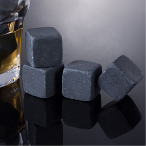 Logo Size Customized Handmade Natural Stone Set of 4 6 8 Pieces Reusable Whiskey <strong>Ice</strong> Stones and <strong>Ice</strong> <strong>Cube</strong> Whiskey Rocks - Product Image 2