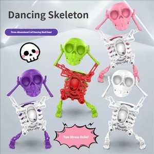 Nouveauté en promotion : Squelette dansant à ressorts, modèle 3D imprimé, jouet fantaisie, cadeau amusant pour Halloween, pour enfants et adultes - Product Image 1