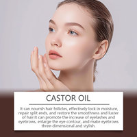 Minyak Jarak Murni Alami untuk Menutrisi dan Melembapkan Rambut, Minyak Jarak Organik Cold Pressed untuk Pertumbuhan Rambut