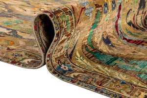 Custom Size Hand Knotted Tibetan Wool Silk Area Carpet Handmade Luxury Floor Rug for Residential Hotel Office and Commercial Use - Product Image 3