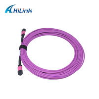 Cable QSFP + MPO 12 núcleos MM tipo B hembra MPO a cable de conexión de fibra MPO