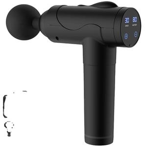 Pistolet de massage corporel professionnel portable à 6 têtes avec vitesse réglable, percussion des tissus profonds, écran LCD et contrôle de la minuterie - Product Image 1