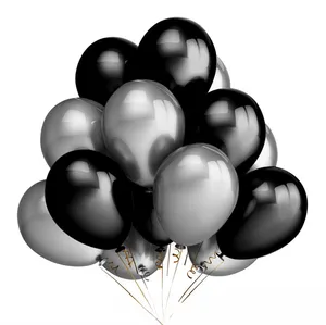 12 inç kalın gül altın siyah altın balon seti düğün doğum günü partisi dekorasyon lateks balonlar
