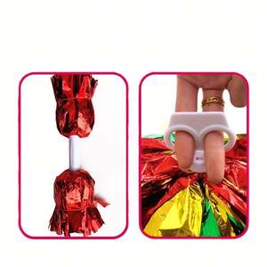 Livraison Rapide Prêt à Expédier Activités Sportives Scolaires Plusieurs Couleurs Pompons de Cheerleader Tissés à la Main en PE Fleurs Promotionnelles 25-35cm - Product Image 6