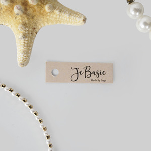 Cá nhân hoá biểu tượng tùy chỉnh treo thẻ 1.5*0.5 tròn hình chữ nhật Swing may thẻ đồ trang sức thẻ - Product Image 6