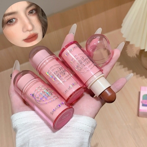 SHAQINUO viso guance trucco Blush Stick liscia umidità colore chiaro crema illuminare delicato fard - Product Image 3