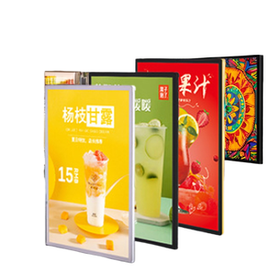 Custom Subway Restaurant <b>LED</b> Menu Board Rectangle Aluminum Decorative Indoor Wall Advertising Sign <b>Light</b> <b>Box</b> Ultra Slim High - Product Image 1