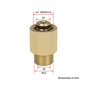 Accesorio de lavadora de alta presión, adaptador de conector de salida de lavadora de coche, conversión de 1/2 "BSP a M22 macho para STIHLE NILFISK - Product Image 3