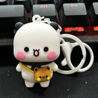 Porte-clés Panda Mignon, Poupée Kawaii Bubu Dudu, Figurine Anime, Jouet, Ornements à Suspendre pour Sac à Dos, Pendentif Mignon, Chaîne de Téléphone Portable, Vente en Gros