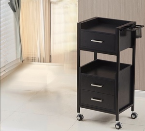 Barber shop <b>tool</b> cart, hair salon dedicated <b>tool</b> stand, multi-functional storage rack, beauty salon hair cabinet salon - Product Image 4