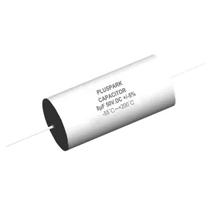 Condensador de alta temperatura 50V 8uF, condensador de película de PTFE 50V 8MFD, condensador 50V 8uF 8000nF