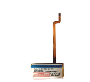 بطارية OEM بسعة 650 مللي أمبير لأجهزة iPod Classic الجيل السادس والسابع بسعة 80 جيجابايت و120 جيجابايت، وسعة 160 جيجابايت لأجهزة iPod الجيل الخامس و5.5، وفيديو 30 جيجابايت، طراز 616-0229 - Product Image 4