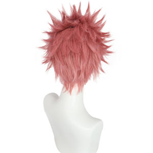 Peluca de Cosplay de Anime <span class=keywords><strong>Fairy</strong></span> <span class=keywords><strong>Tail</strong></span>, <span class=keywords><strong>Natsu</strong></span> Dragneel, AOKG-074 - Product Image 2