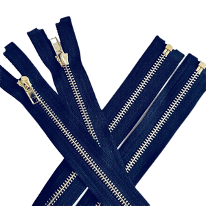 Cremallera de Metal de Latón Ecológica y Sostenible, Cierre Automático Dorado, Cadena Larga, Accesorios para Pantalones, Jeans, Textiles para el Hogar - Product Image 4