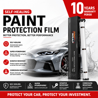 Film de protection de peinture TPU auto-réparateur thermique, anti-jaunissement, super hydrophobe, transparent, invisible, pour protection automobile
