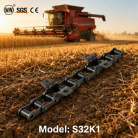Cadena Agrícola Tipo S32 para Cosechadora con Accesorio de Rodillo Duradero de Acero Aleado
