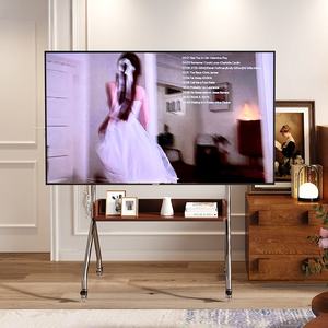 In acciaio inox carrello TV mobile piano TV Stand con ruote adatto per <span class=keywords><strong>32</strong></span> a 65 <span class=keywords><strong>pollici</strong></span> - Product Image 5