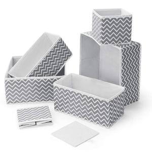 Contenedores <span class=keywords><strong>de</strong></span> almacenamiento <span class=keywords><strong>de</strong></span> tela plegables al por mayor, paquete <span class=keywords><strong>de</strong></span> 6 <span class=keywords><strong>Organizadores</strong></span> <span class=keywords><strong>de</strong></span> cajones plegables <span class=keywords><strong>para</strong></span> <span class=keywords><strong>ropa</strong></span> interior, armario, calcetines, <span class=keywords><strong>plástico</strong></span> individual - Product Image 6