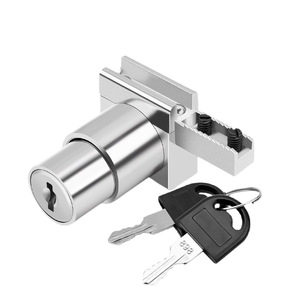 Cerradura para puerta corredera de vidrio, material de aleación de zinc, duradera, para uso en puertas de gabinetes - Product Image 2