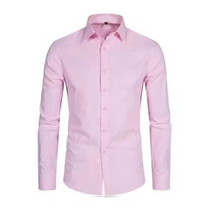 ออกแบบเสื้อเชิ้ตแขนยาวกันยับแบบ OEM ตามสั่ง ผ้าดูแลรักษาง่าย สำหรับชุดยูนิฟอร์มบริษัทและพนักงาน - Product Image 3
