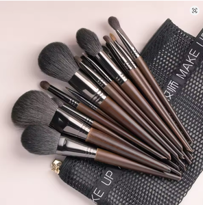 ชุดแปรงแต่งหน้า 24 ชิ้น KE REN <span class=keywords><strong>MEI</strong></span> Salon Home ขนแพะนุ่ม ด้ามไม้ คุณภาพสูง สำหรับใบหน้า/อายแชโดว์ คอนซีลเลอร์ อายไลเนอร์ - Product Image 6