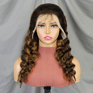 วิกผมมนุษย์ 200% ขนาด 14-30 นิ้ว # วิกผมลูกไม้แบบลอนลึก P4/30 ขนาด 13x4 พร้อมเชือกผูกผมแบบใส - Product Image 3