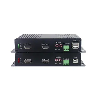 Full HD 1-Channel Video Independent Two-Way Audio Loop-Out USB RS232HD - Optical Transceiver