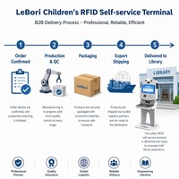 Kiosco Automatizado para Préstamo de Libros para Niños OEM, Máquina de Préstamo y Devolución Automática con RFID, Certificación ISO, SDK Habilitado, Tipo de Pie, con Ventanas