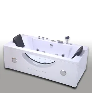 2023 China Supplier 2 person Corner Indoor spa double Massage Bathtub