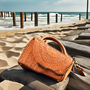 Bolso de playa de paja ligero de diseñador <span class=keywords><strong>HHGH</strong></span> 2024, bolso de mano de cáscara de maíz colorido con cierre de cubierta duradero, suave y hecho a mano - Product Image 3